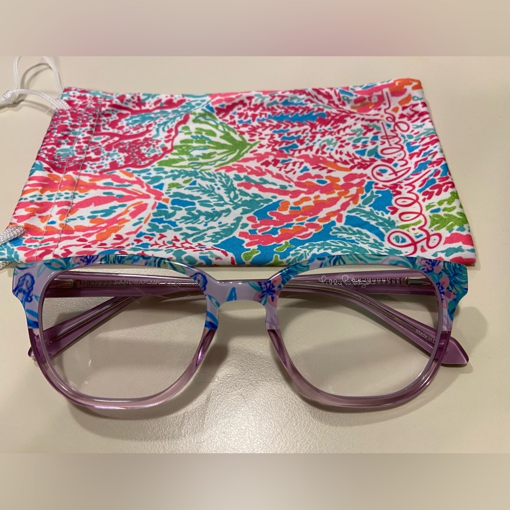 Lilly Pulitzer Purple & Blue Patterned Women's Glasses
